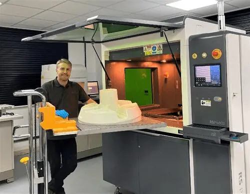 This Sla Machine is a First in the Uk and Uses Somos Evolve 128, the Durable Stereolithography Material That Produces Robust, Accurate, and High-detailed Parts. This Sla Machine is a First in the Uk and Uses Somos Evolve 128, the Durable Stereolithography Material That Produces Robust, Accurate, and High-detailed Parts.
