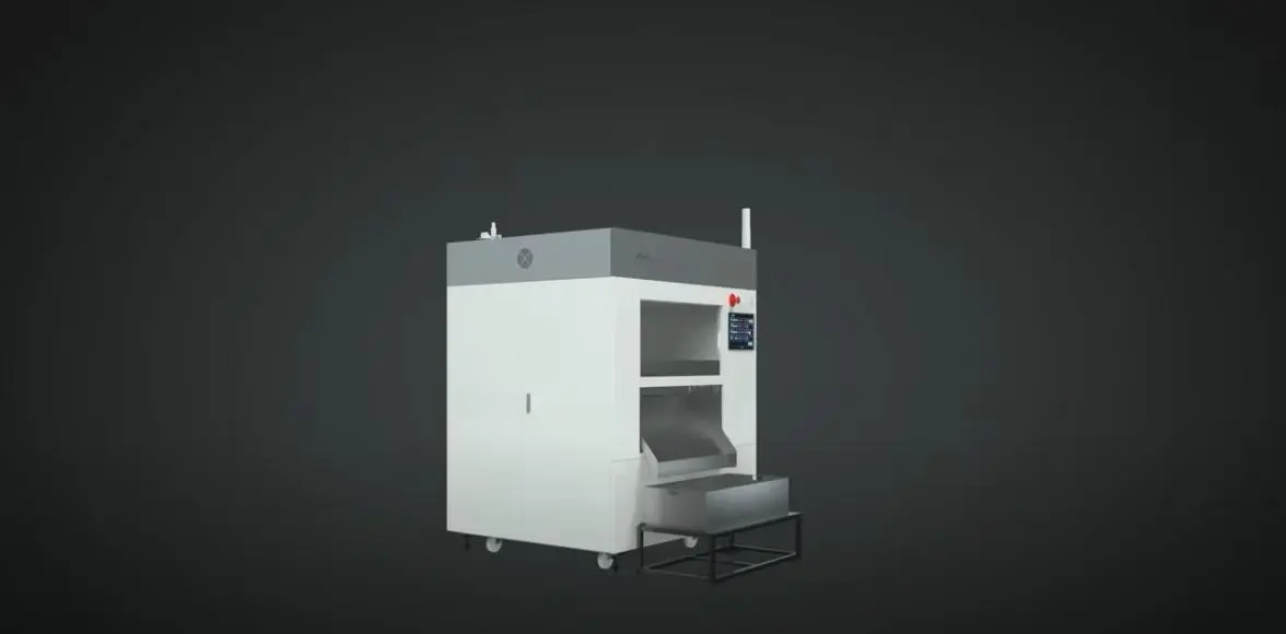 UnionTech D800 DLP 3dprinter features powerful automatic shoveling