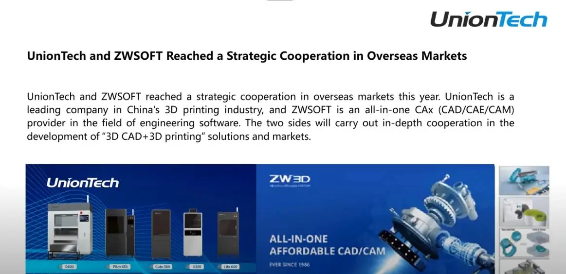 UnionTech + ZW3D – 3D Printing is Heading Towards Design