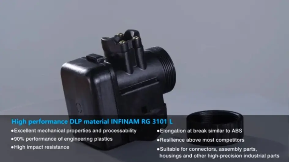 Vacuum pump model 3D printed of high performance DLP material
