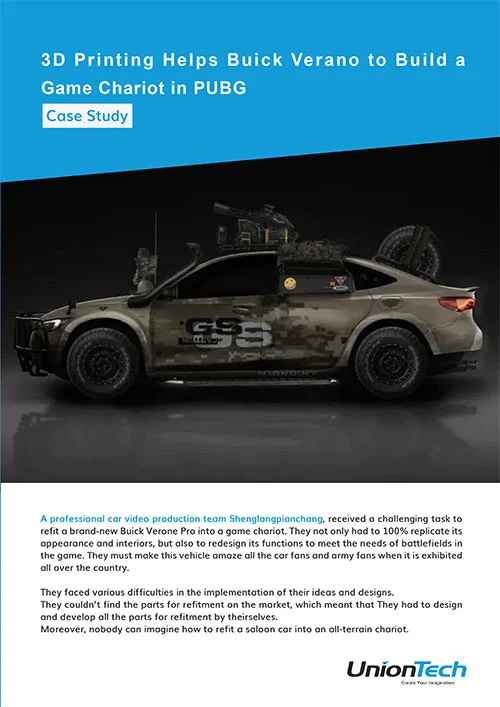 3D 프린팅이 뷰익 베라노가 PUBG에서 게임 전차를 만드는 데 도움을 줍니다