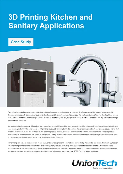 3D Printing Kitchen and Sanitary Applications