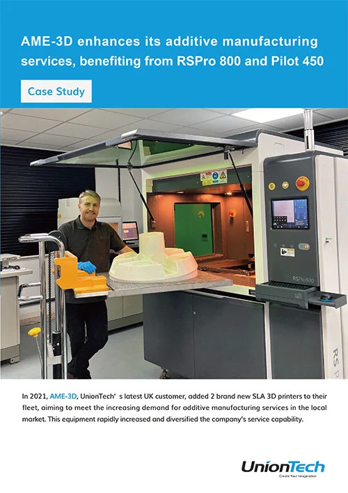 AME-3D enhances its additive manufacturing services, benefiting from RSPro 800 and Pilot 450